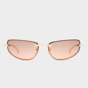 Le Specs BUBBLES | GOLD | SMOKEY PINK GRAD